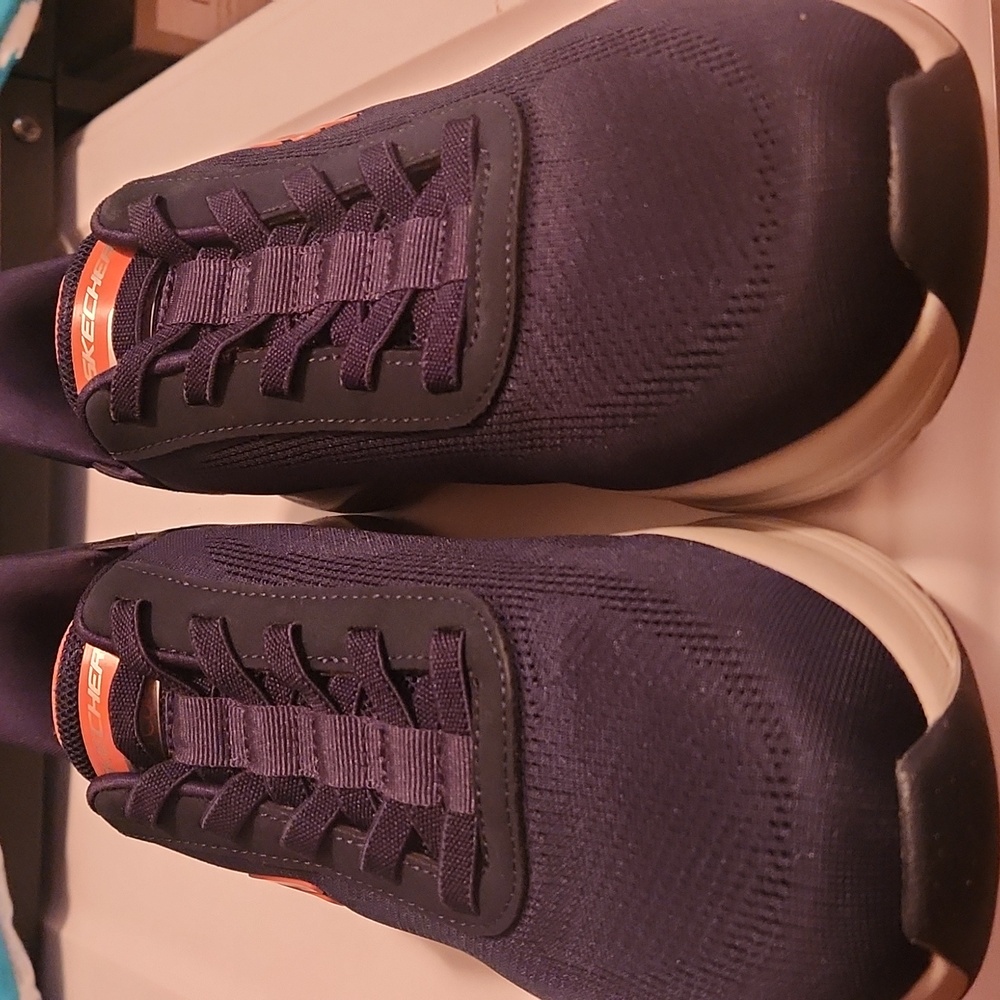 Skechers Men's Navy Athletic Shoes Slip On Size 10 - Picture 7 of 15